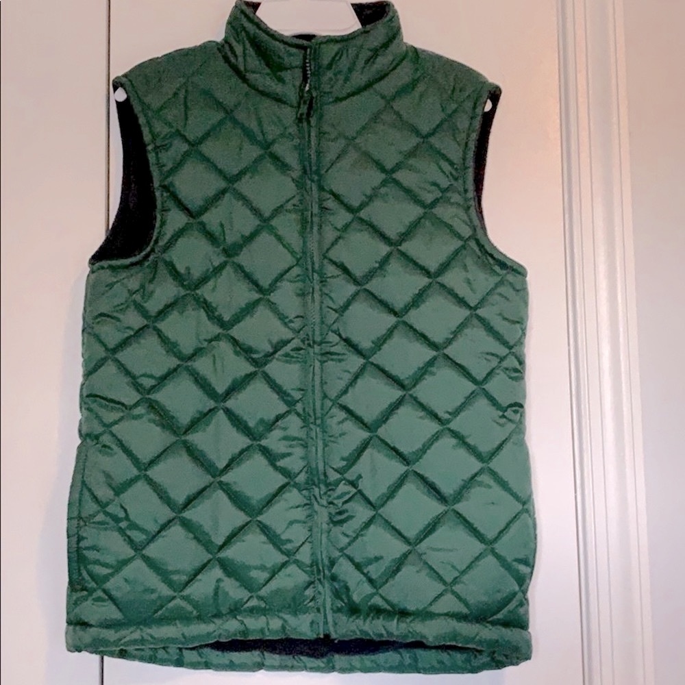 EUC Boys Youth LG Size 10-12 Gymboree Green Puffer Vest